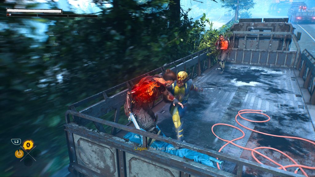 Marvel’s Wolverine tijdens een gevecht op de PS5